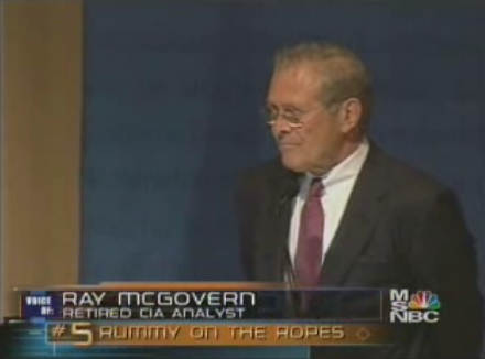 Rumsfeld and Ray McGovern