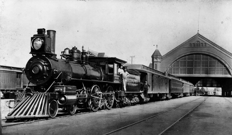 Southern Pacific Train at Arcade Station 1891